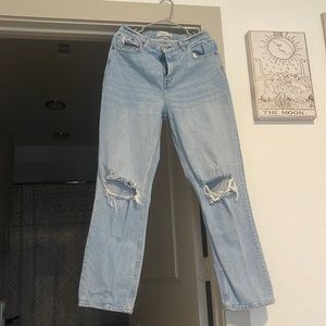 Abercrombie 90’s Straight Ultra High Rise Curve Love Jeans
